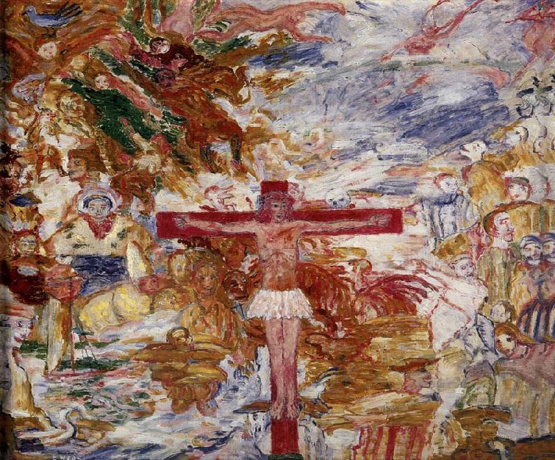 James Ensor Christ in Agony France oil painting art